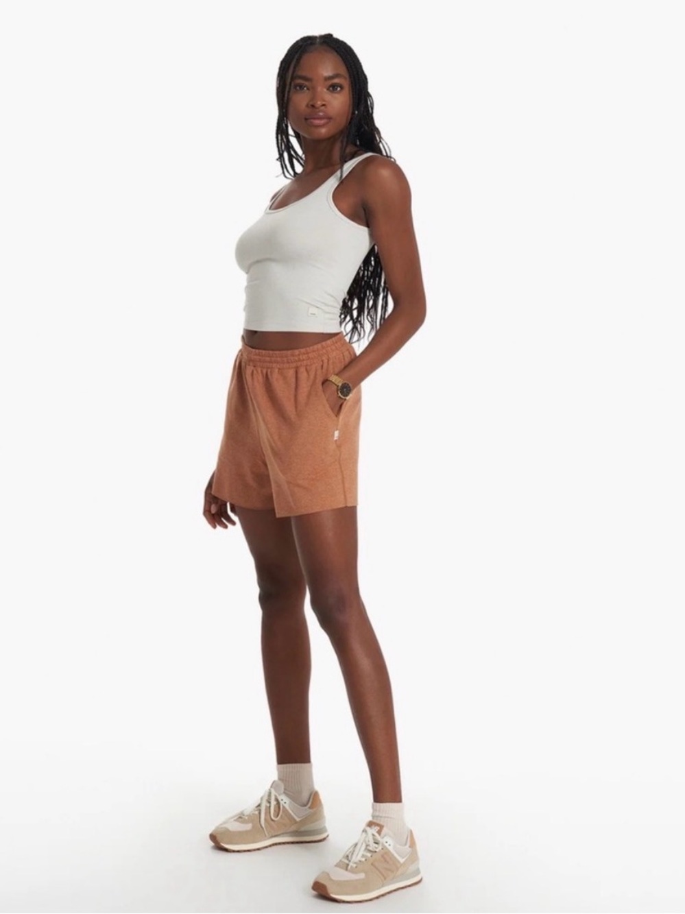 VUORI Boyfriend Short in Palo Santo Heather Size S - Picture 16 of 16